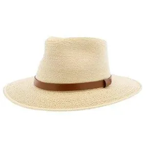 Fine Palm Tear Drop Fedora - Natural Hand Woven Fine Guatemalan Palm Hat