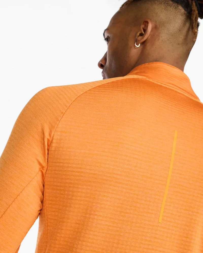 2XU Mens Ignition 1/4 Zip Top - Turmeric