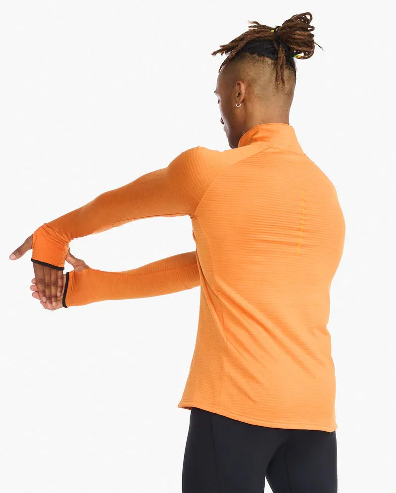 2XU Mens Ignition 1/4 Zip Top - Turmeric