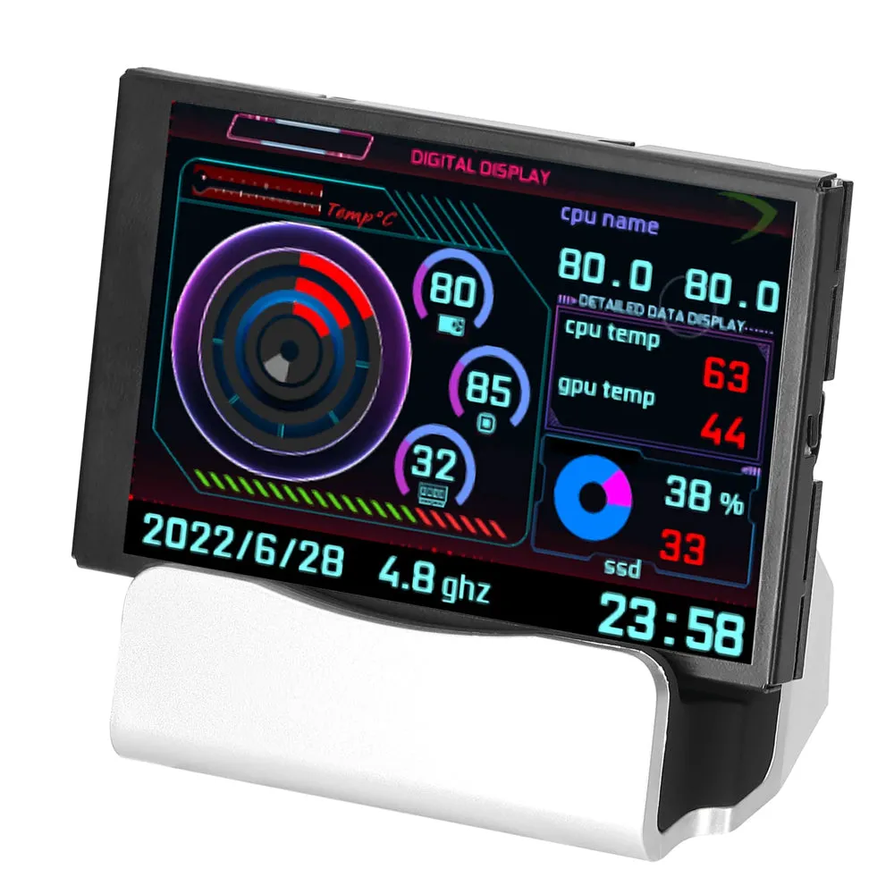 3.5 Inch IPS Type-C Interface Secondary Screen Computer HDD Monitor