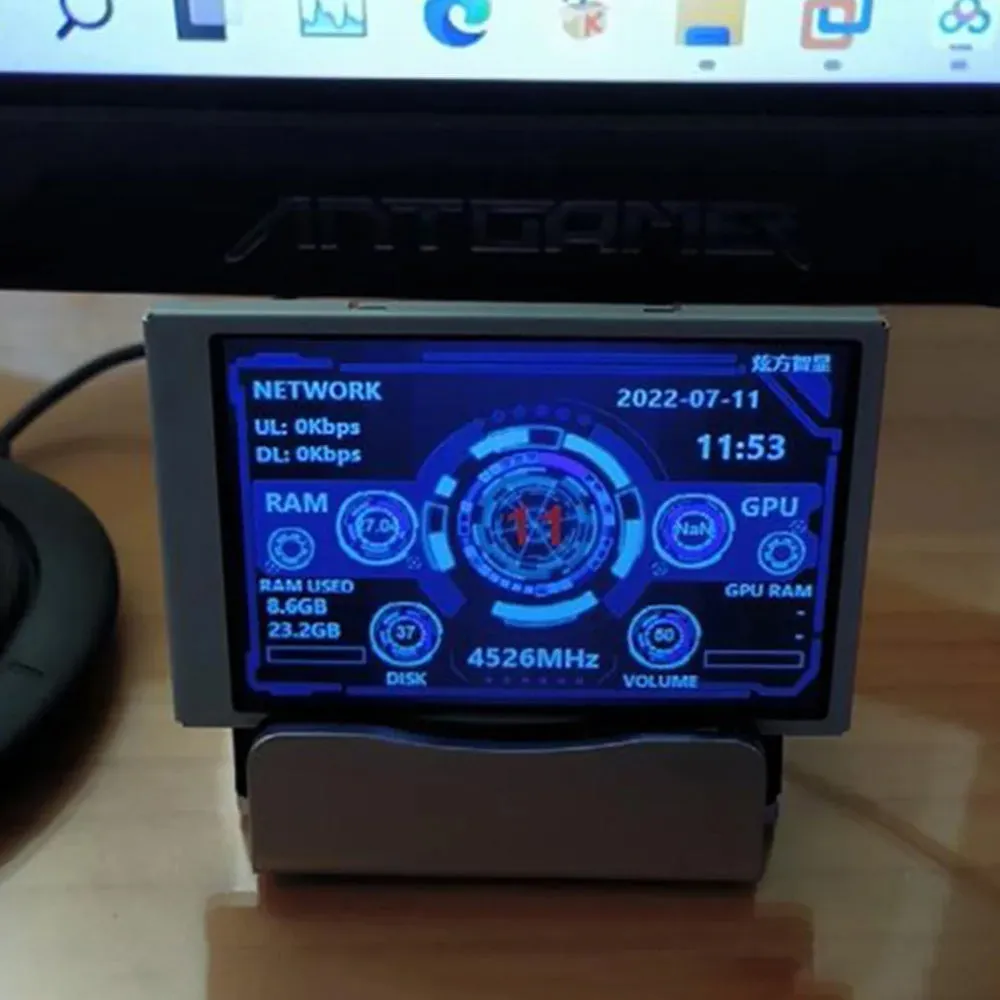 3.5 Inch IPS Type-C Interface Secondary Screen Computer HDD Monitor