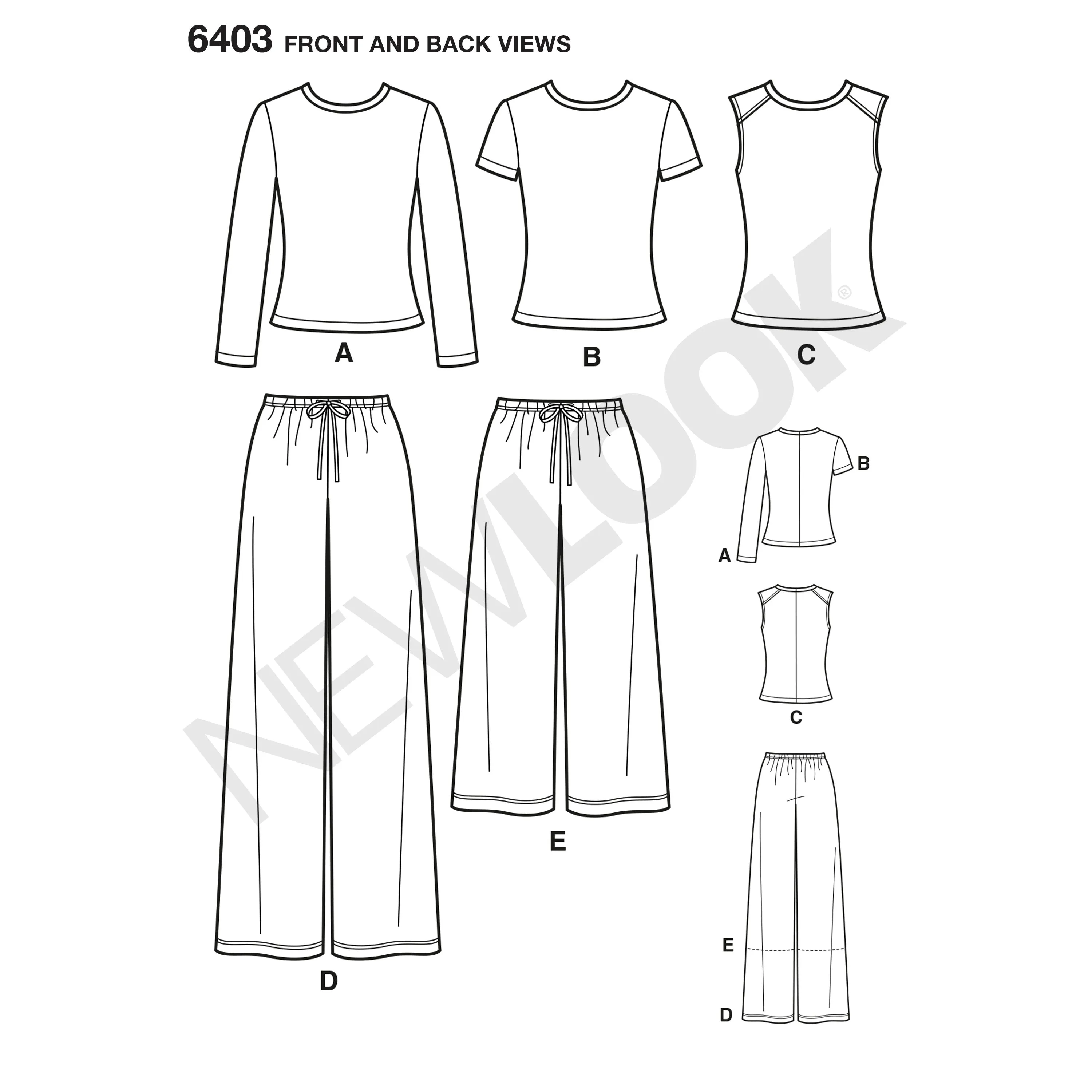 6403 Misses' Easy Separates