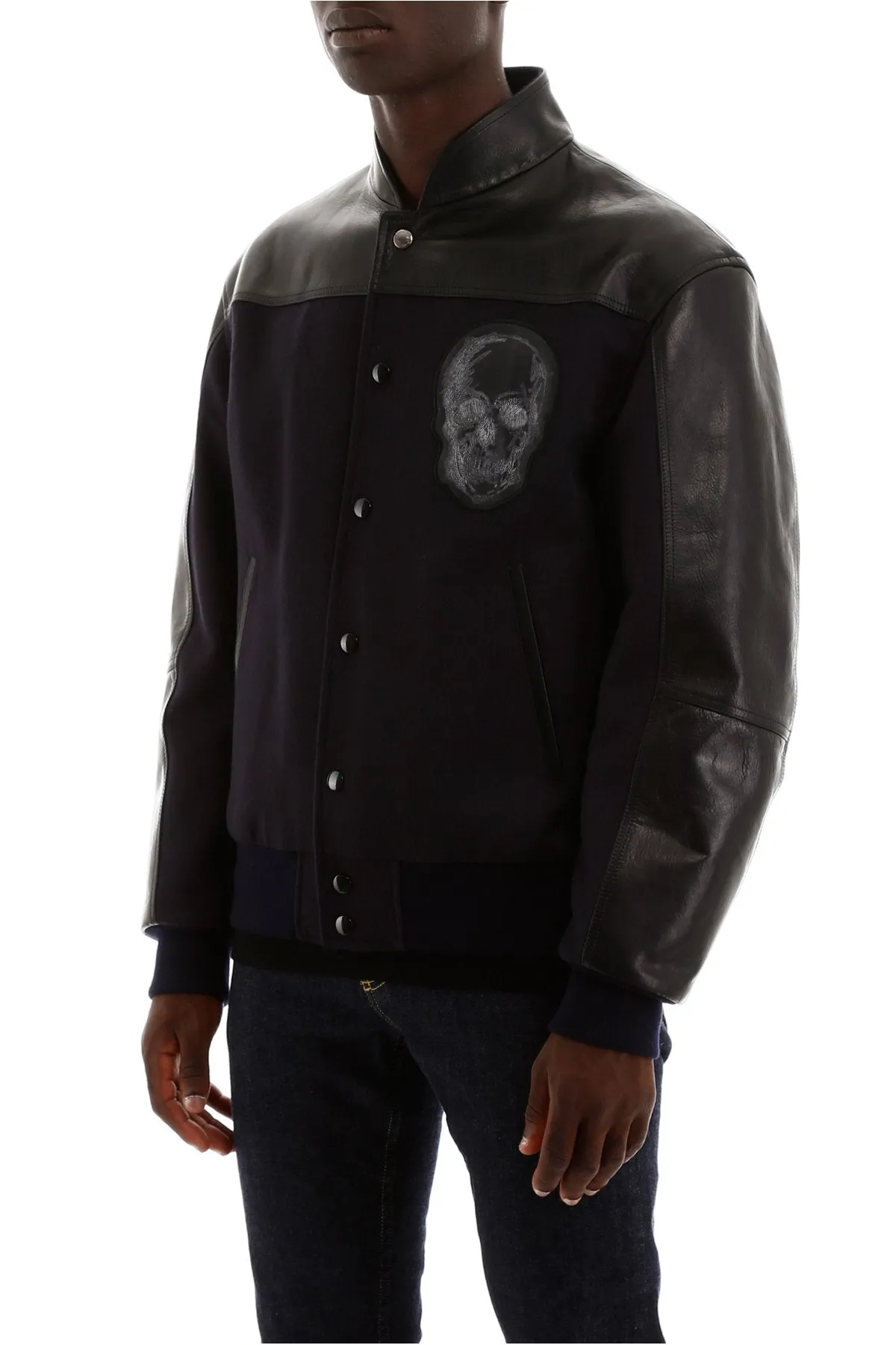 Alexander McQueen Skull Detail Bomber Jacket