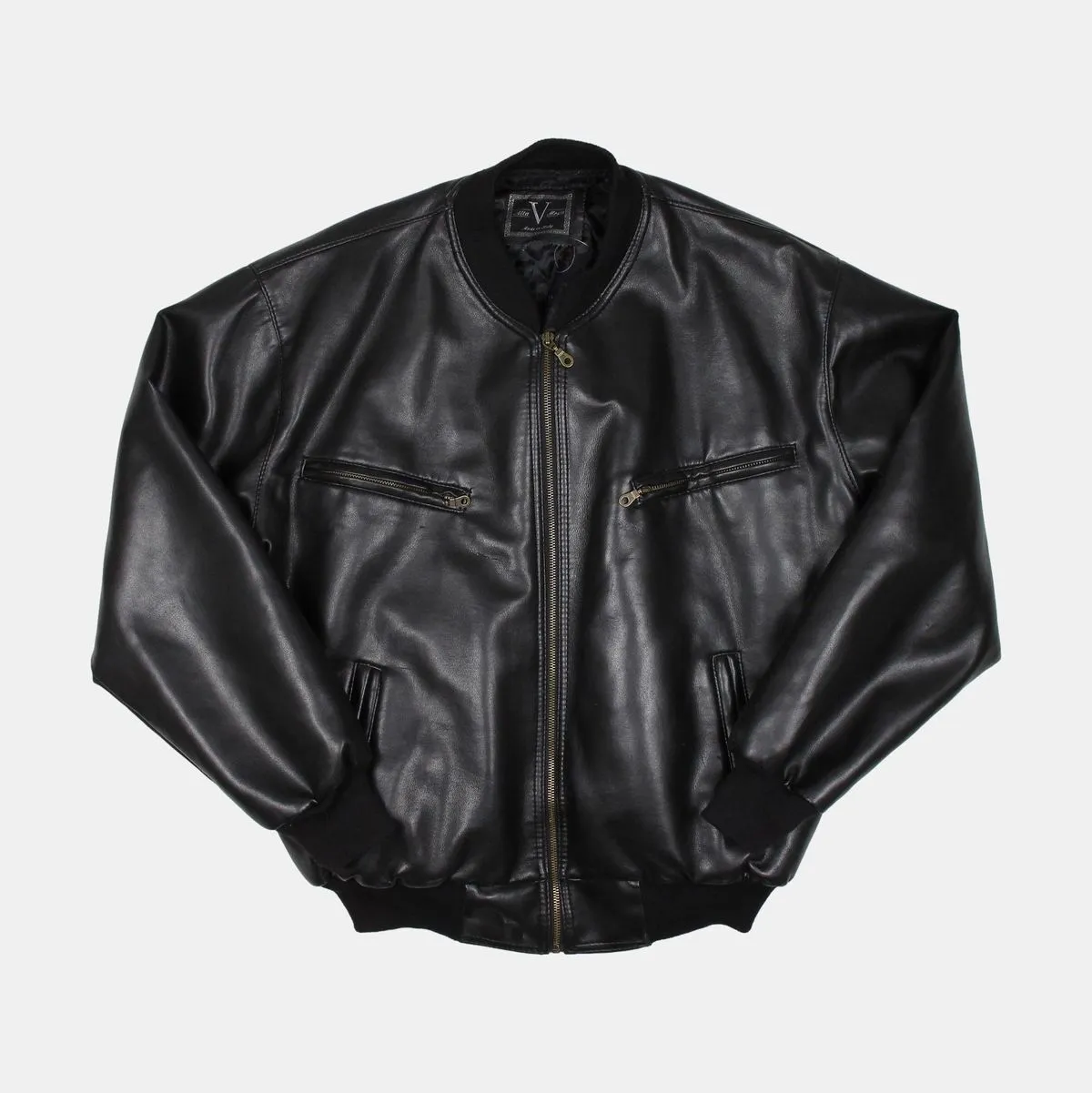 Alta Moda Leather Bomber Jacket