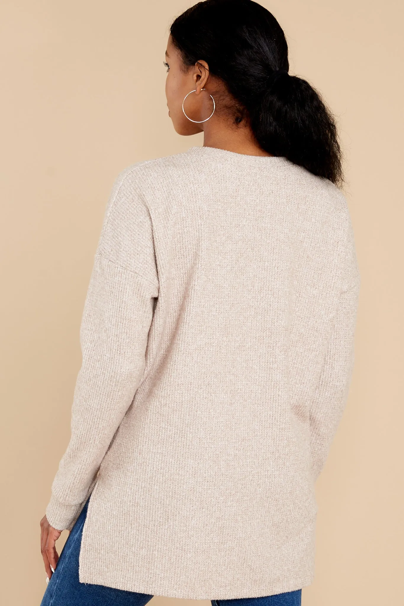 Always An Adventure Taupe Top