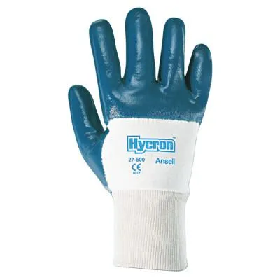 Ansell Hycron® Nitrile Coated Gloves, Size 10, Blue, 27-600-10