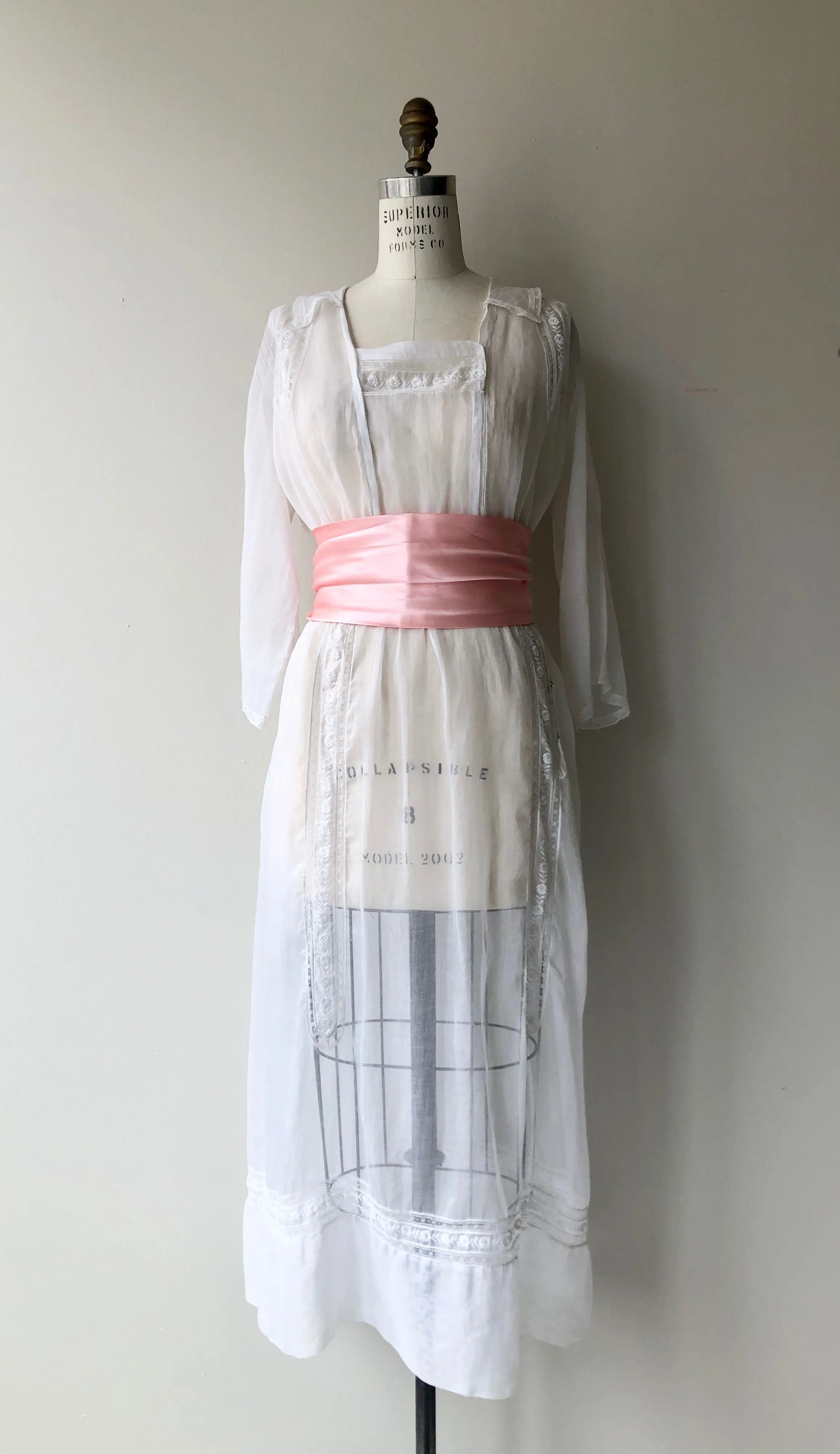 Antique Edwardian Cotton Voile Dress