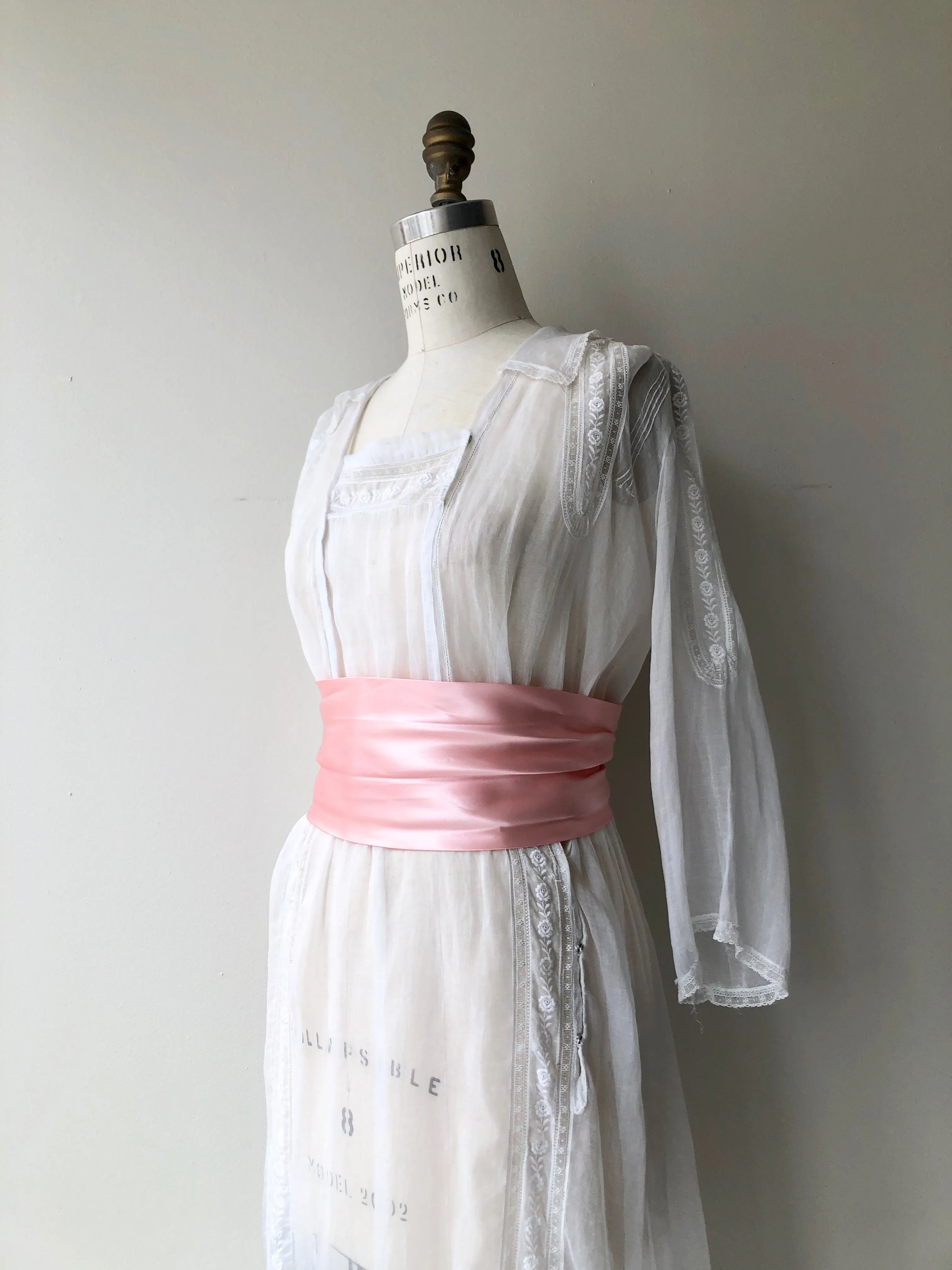 Antique Edwardian Cotton Voile Dress