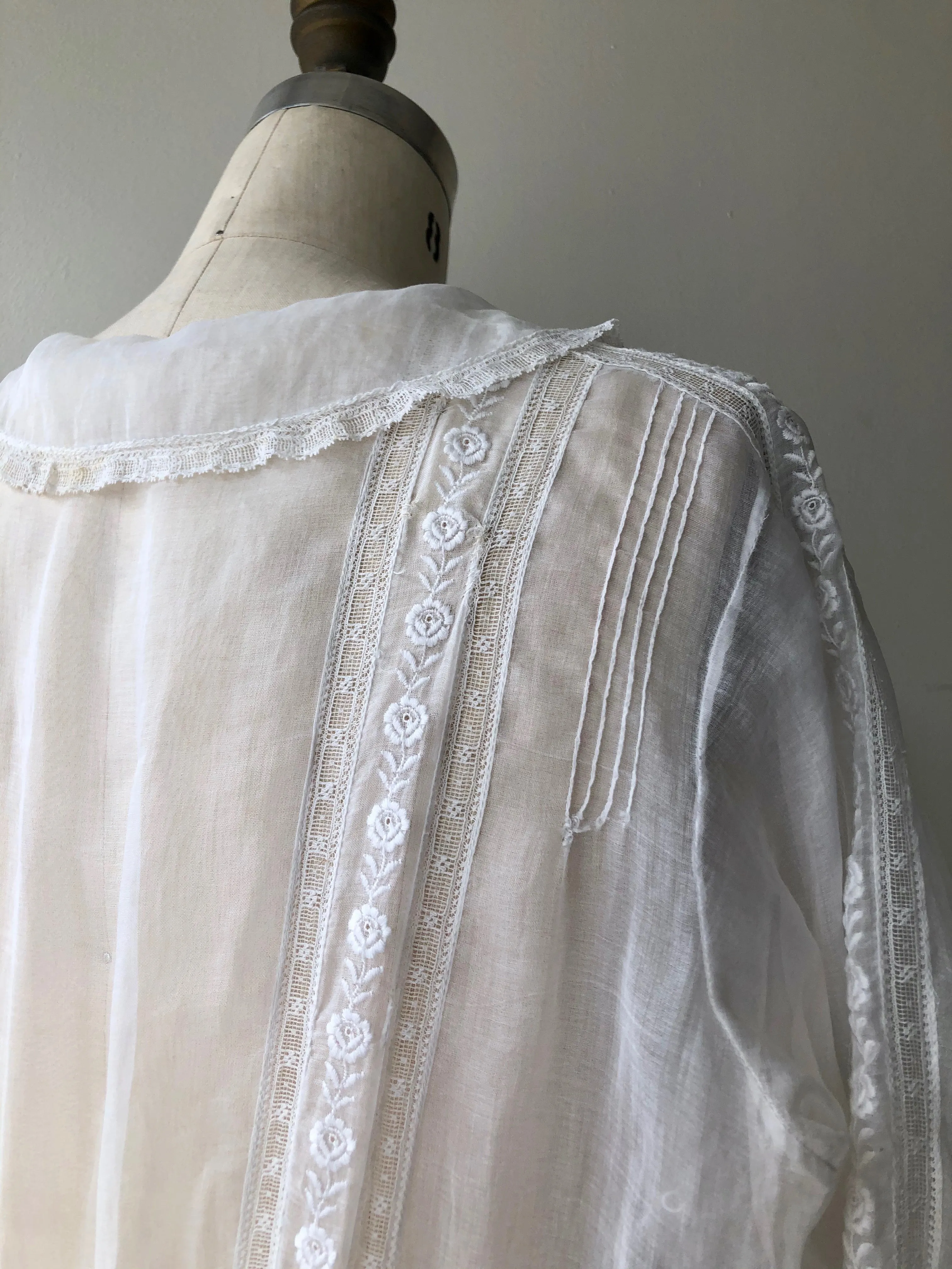 Antique Edwardian Cotton Voile Dress