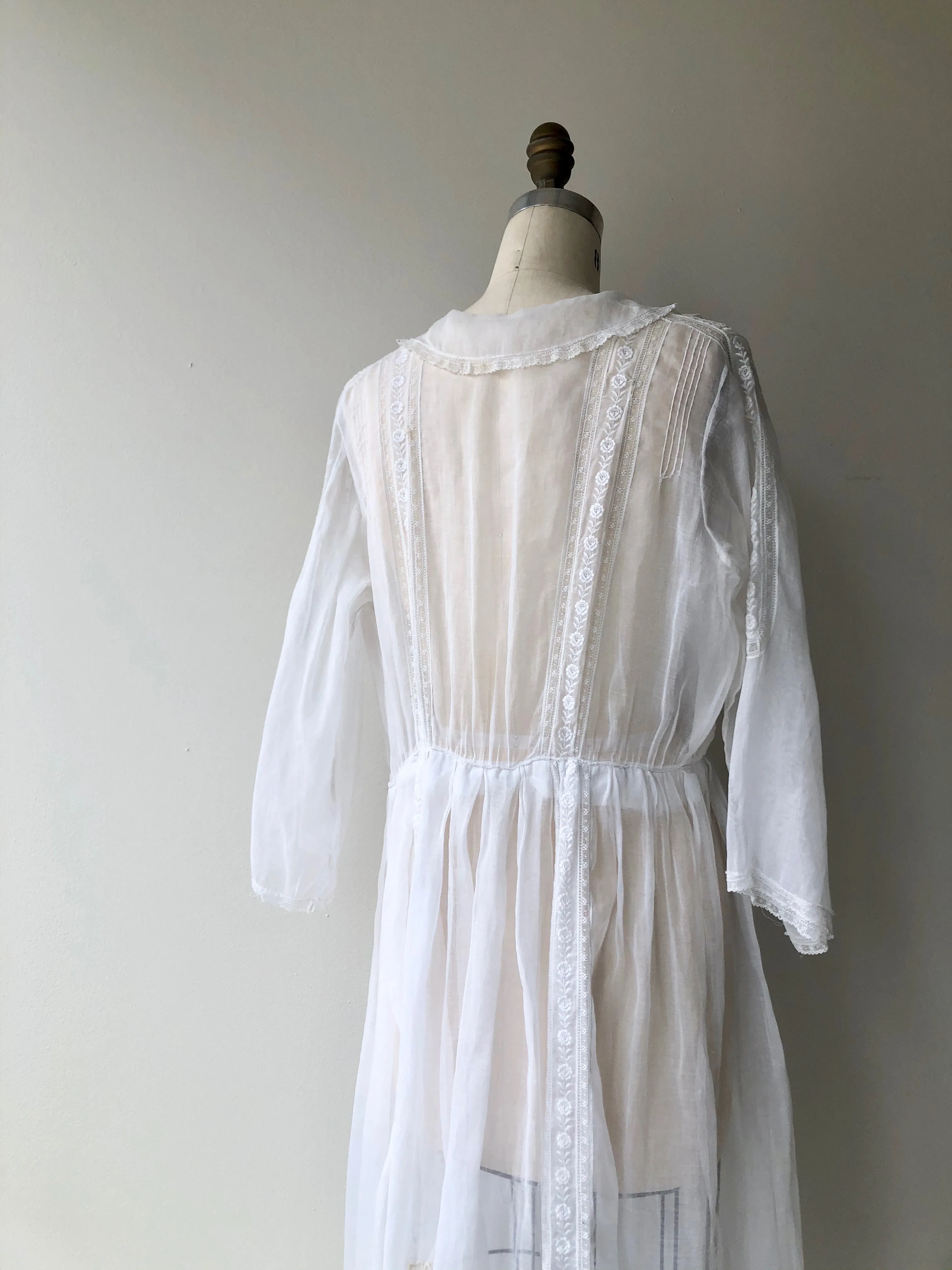 Antique Edwardian Cotton Voile Dress