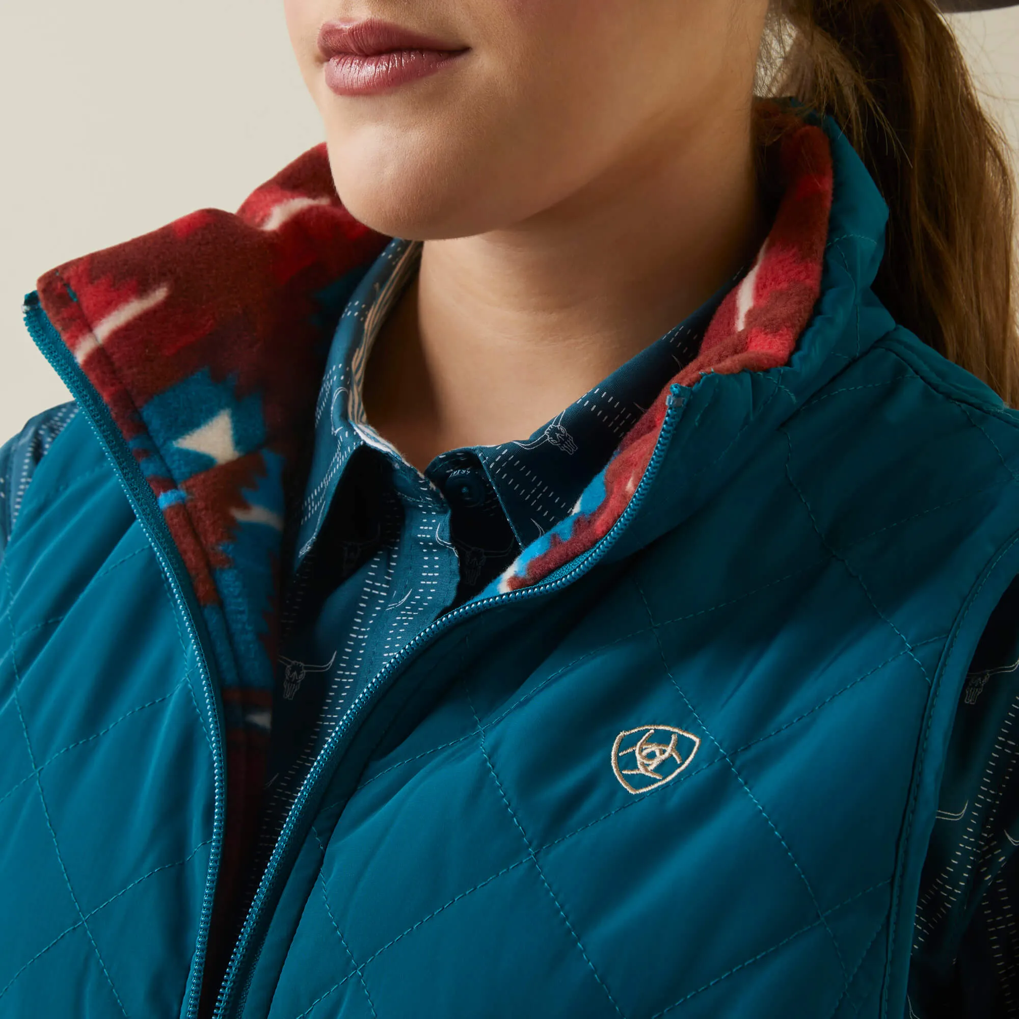 Ariat Women's Deep Lagoon Dilon Reversible Insulated Vest