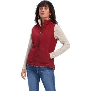 Ariat Women's Rouge Red Dilon Reversible Insulated Vest