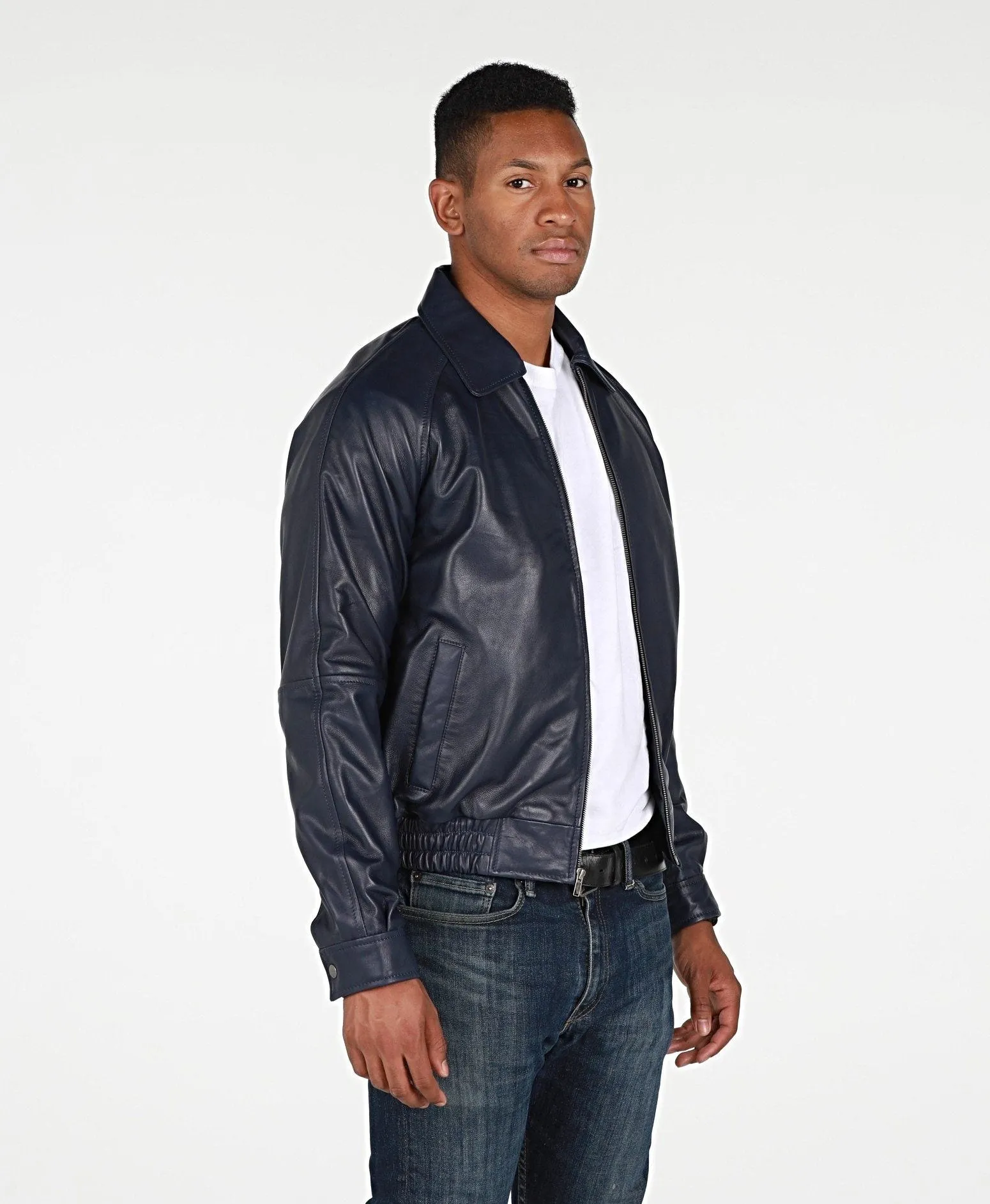 Asher Mens Leather Jacket