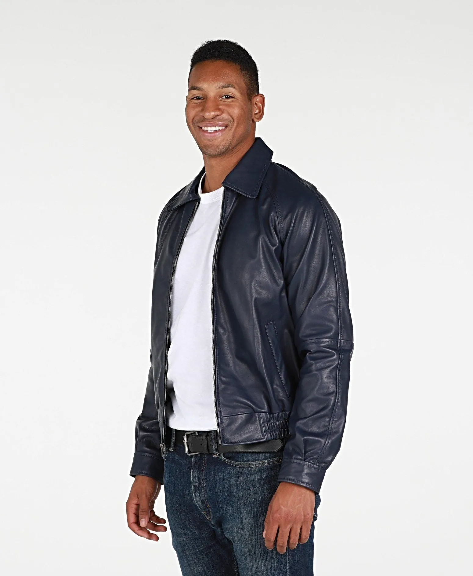 Asher Mens Leather Jacket