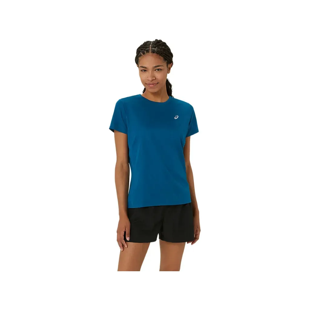 Asics Silver Short Sleeve Top Women's Rich Blue