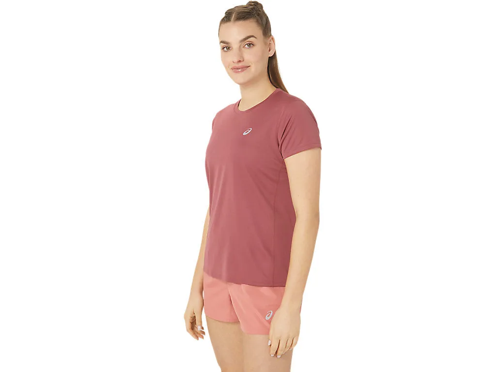 ASICS SILVER SHORT SLEEVED TOP -  BRISKET RED