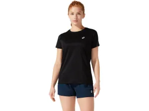 ASICS SILVER SS TOP - WOMEN - BLACK