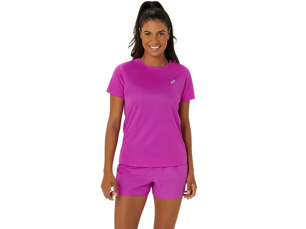 ASICS SILVER SS TOP - WOMEN - MAGENTA