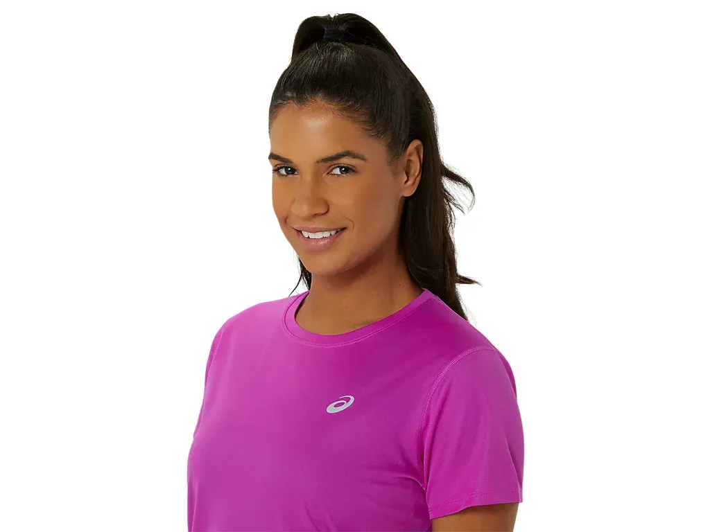 ASICS SILVER SS TOP - WOMEN - MAGENTA