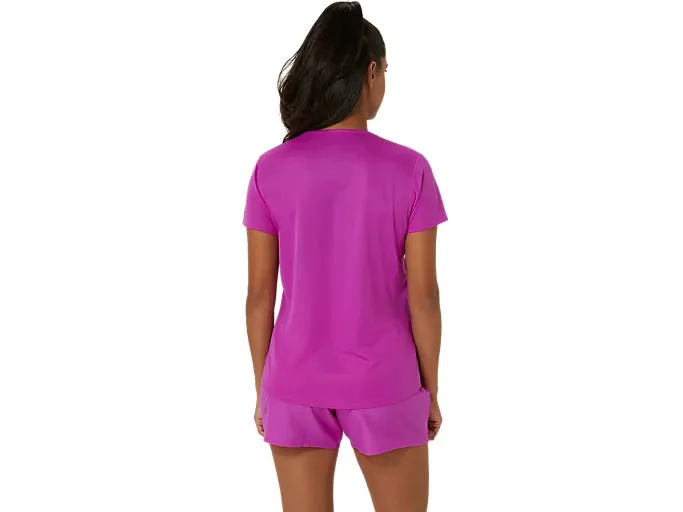 ASICS SILVER SS TOP - WOMEN - MAGENTA