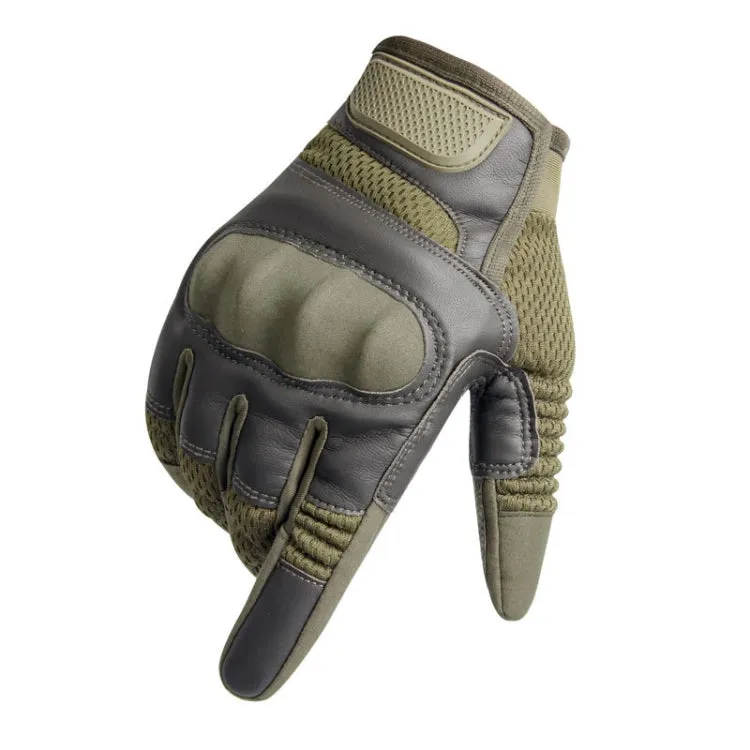 B28 Outdoor Rding Motorcycle Protective Anti-Slip Wear-Resistant Mountaineering Sports Gloves, Size: S(Army Green)