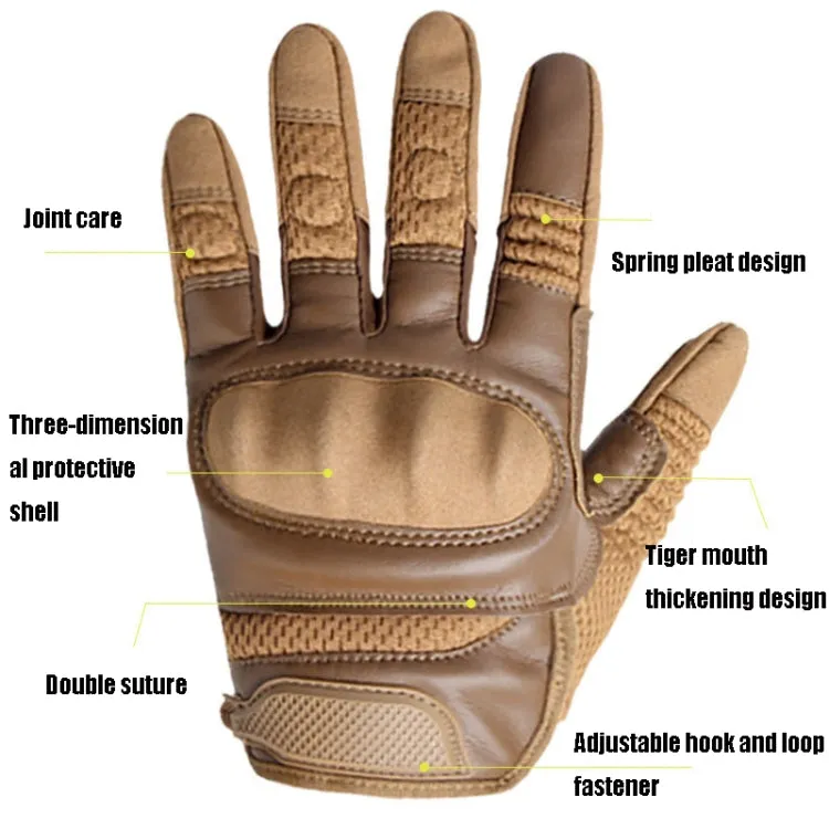 B28 Outdoor Rding Motorcycle Protective Anti-Slip Wear-Resistant Mountaineering Sports Gloves, Size: S(Army Green)