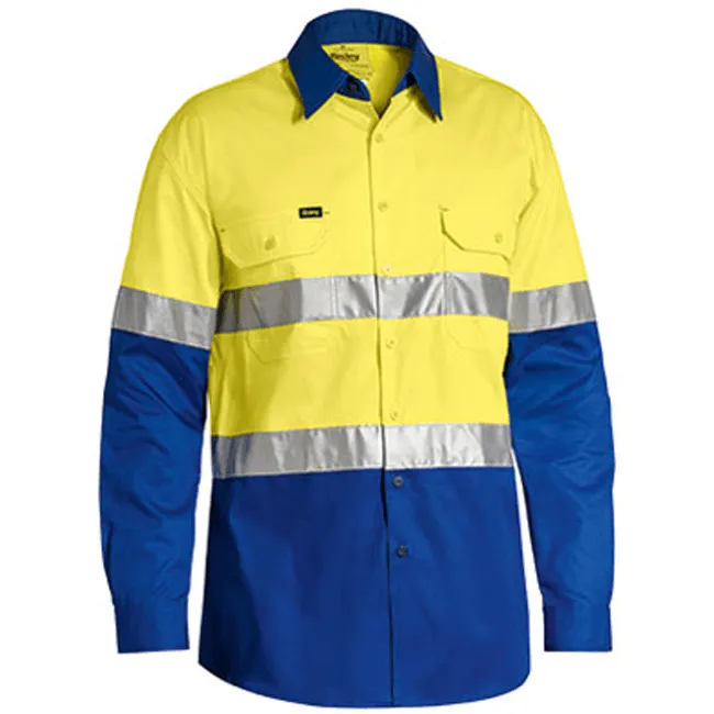 Bisley Men's 3M Taped Cool Hi Vis Light Weight Shirt (BS6696T)