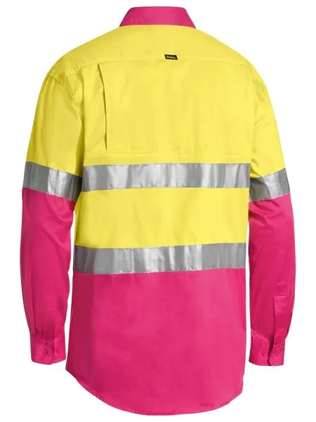 Bisley Men's 3M Taped Cool Hi Vis Light Weight Shirt (BS6696T)