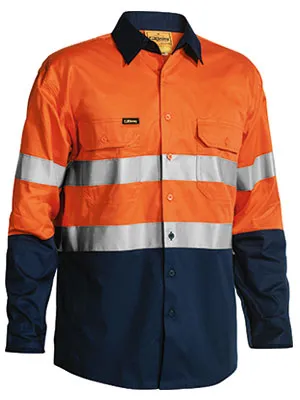 Bisley Men's 3M Taped Cool Hi Vis Light Weight Shirt (BS6696T)