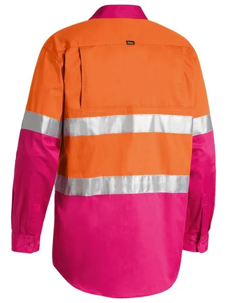 Bisley Men's 3M Taped Cool Hi Vis Light Weight Shirt (BS6696T)