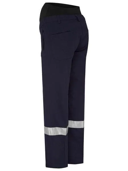 Bisley Women's 3m Taped Maternity Drill Work Pant BPLM6009T