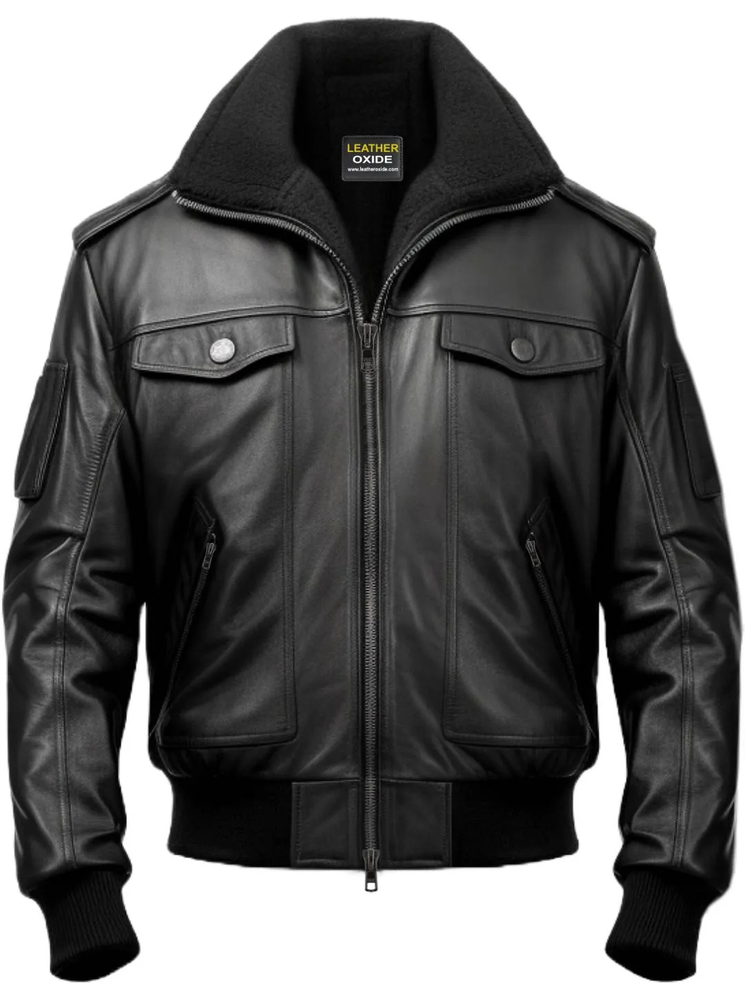 Black Jacket - Black Real Leather Jacket