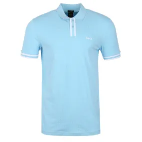 BOSS Paddy 5 Polo Shirt in Sky Blue