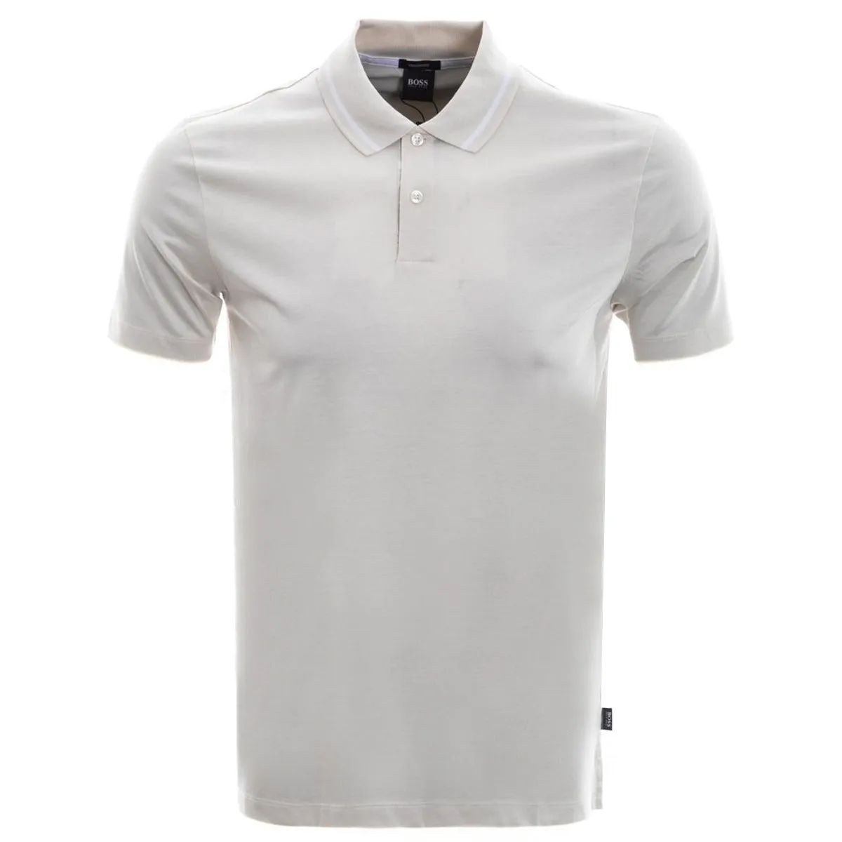 BOSS Parlay 124 Polo Shirt in Off White