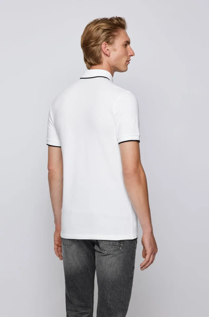 BOSS Passertip 1 Polo Shirt in White