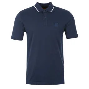 BOSS Passertip Polo Shirt in Navy