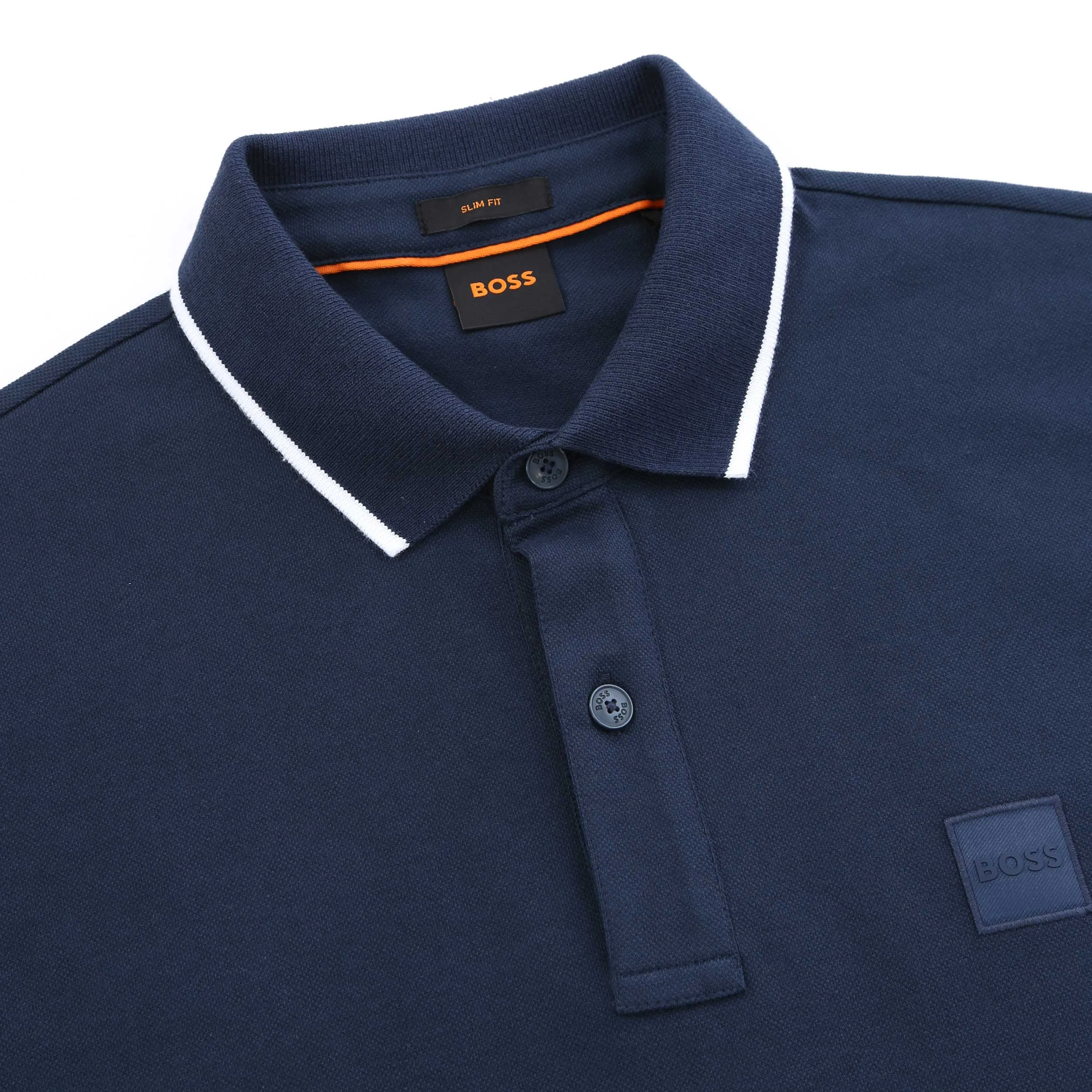 BOSS Passertip Polo Shirt in Navy