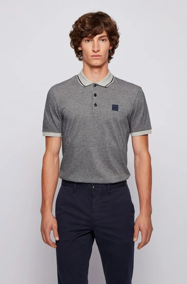 BOSS Pedrive Polo Shirt in Navy Marl