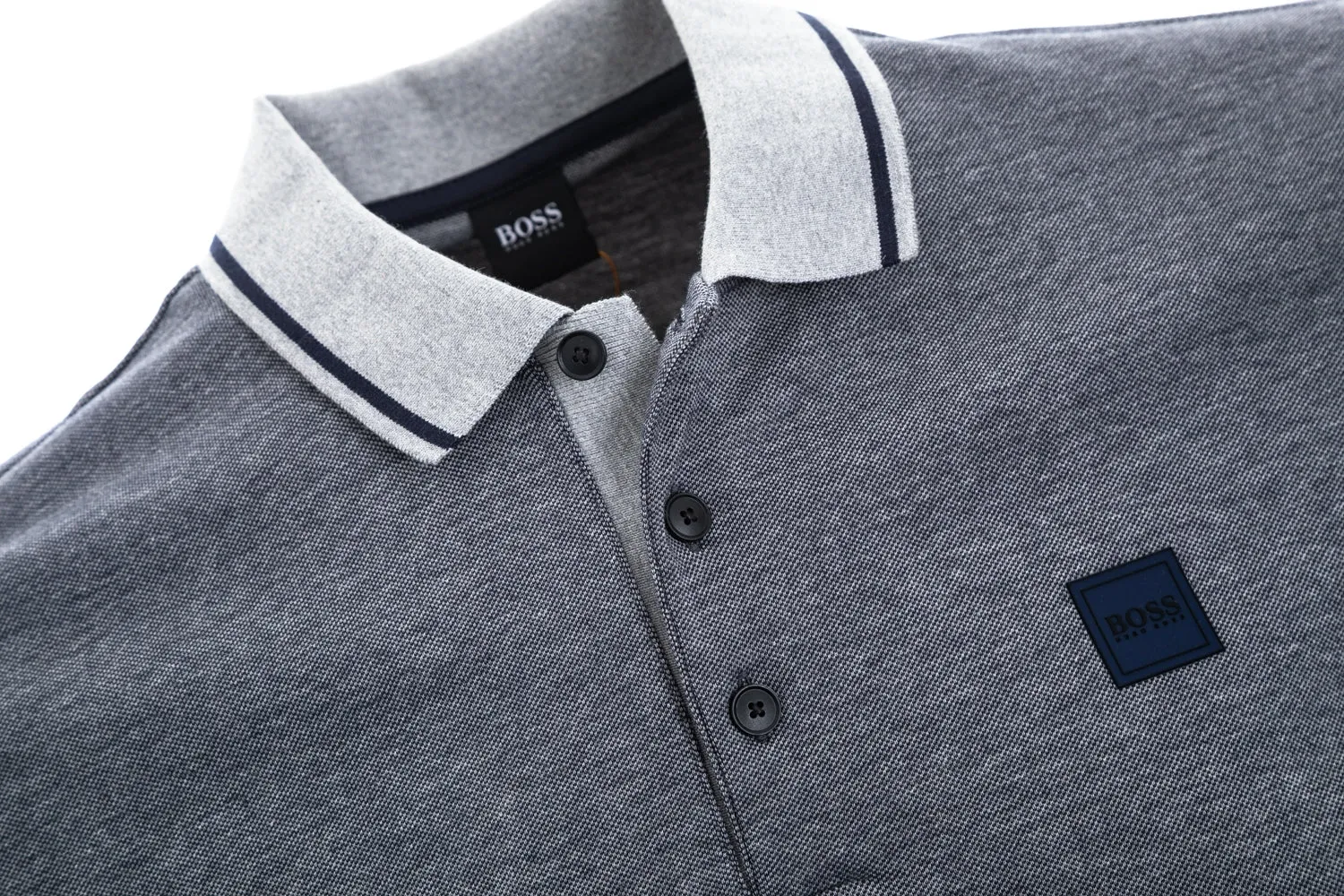 BOSS Pedrive Polo Shirt in Navy Marl