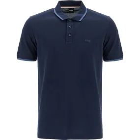 Boss polo shirt with contrasting edges