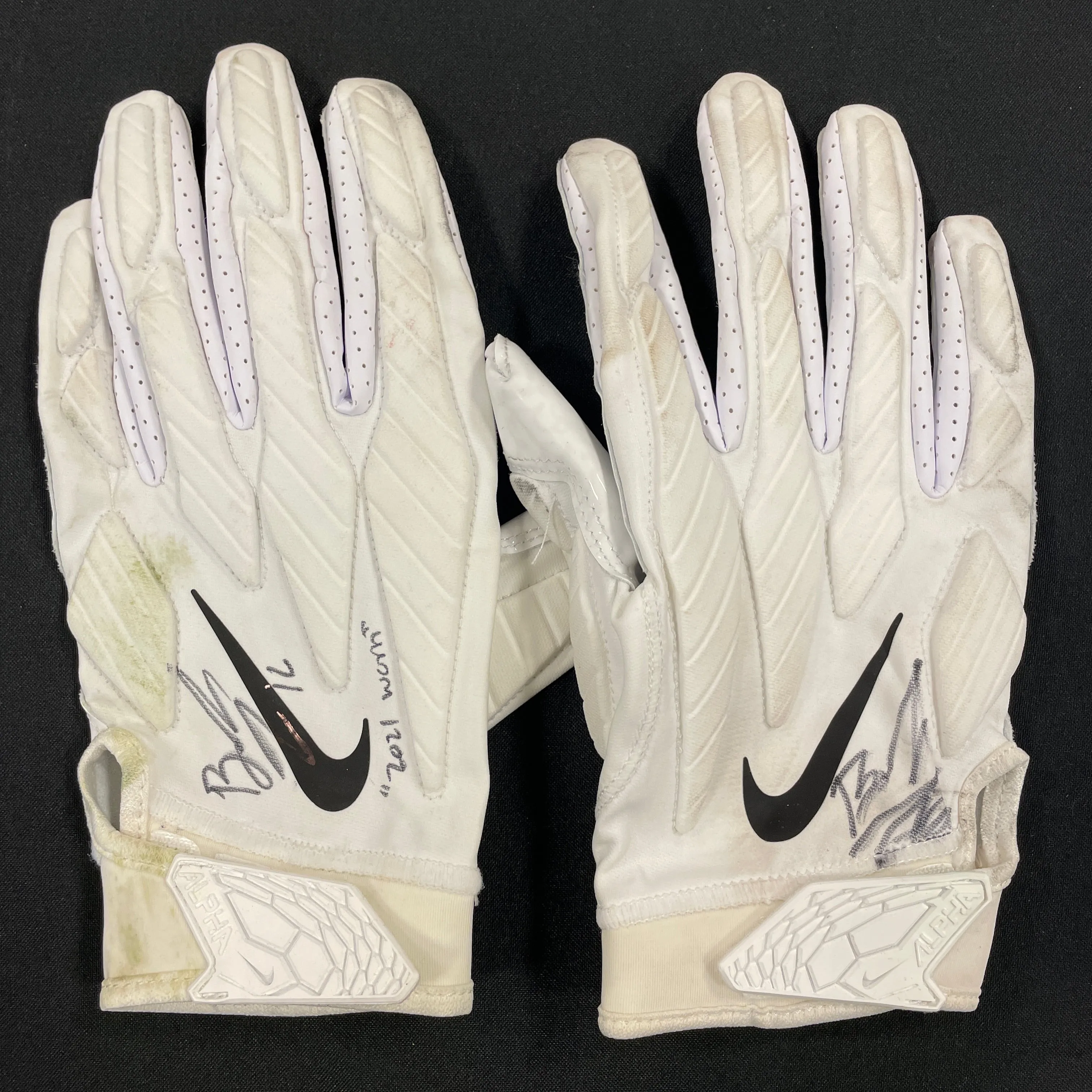 Brandon Zylstra Autographed Worn Gloves