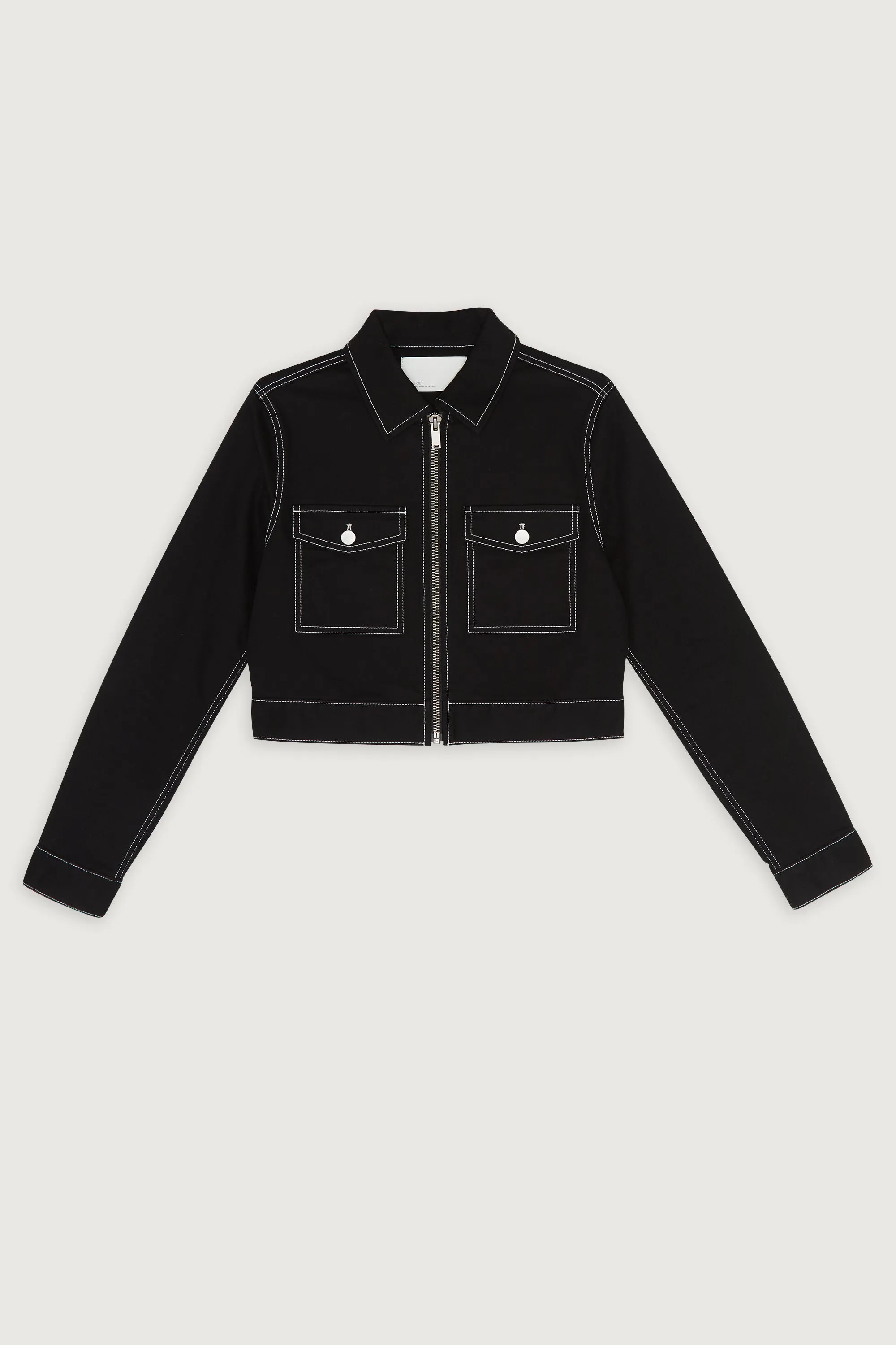 CROPPED TWILL JACKET