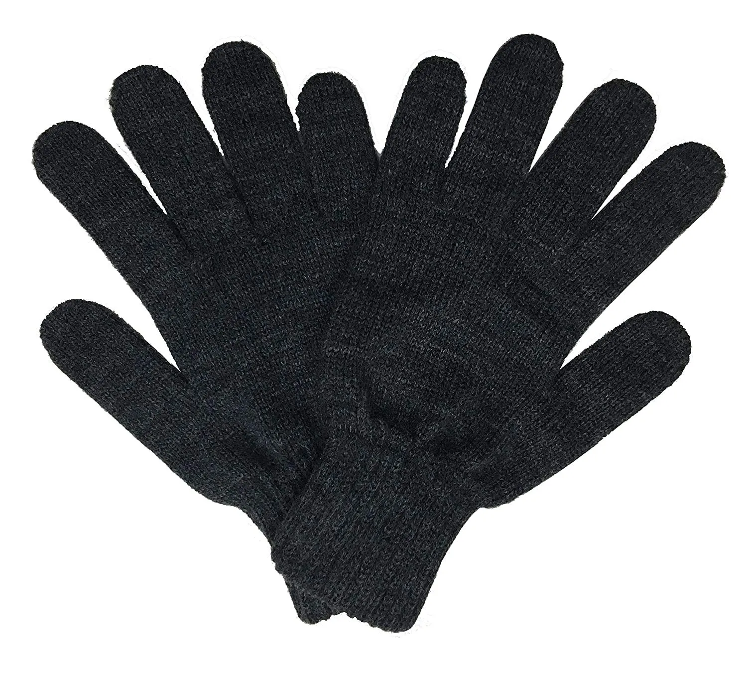 DIGITAL SHOPEE Winter Woolen Unisex Gloves Winter for Men and Boys Motorcycle Riding Hand Gloves - (Black)