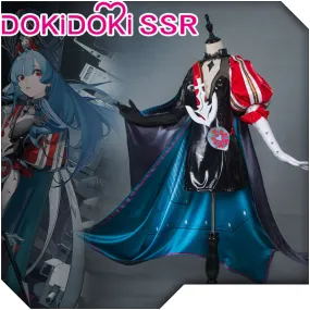 DokiDoki-SSR Game Azur Lane Impact RN Marco Polo Cosplay Costume/Crown/Shoes