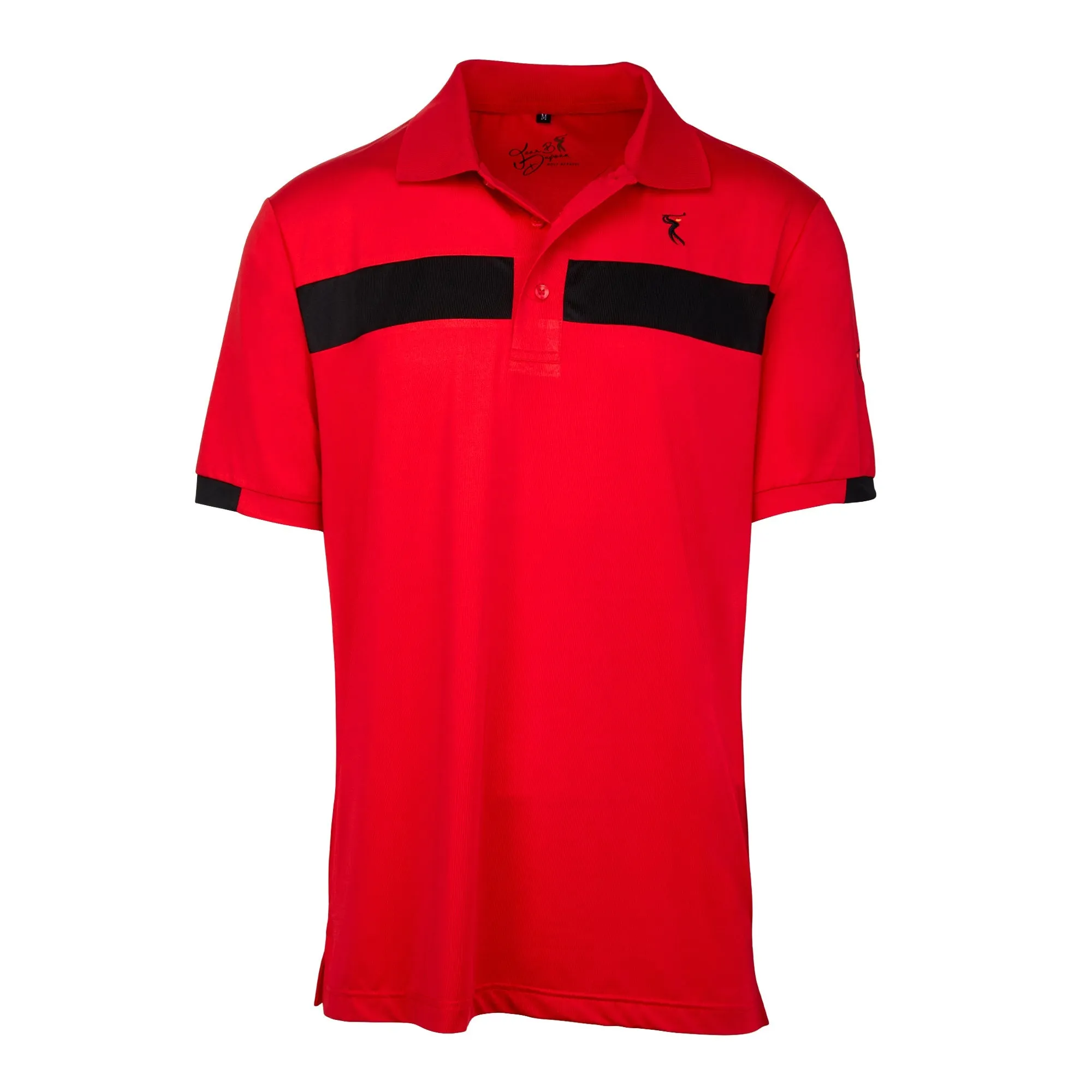 Dri-Fit French Golf Shirt-Men's Bold Two Line T-shirt Style # 6955  (Free Golf Hat, Free Leather Gloves, Free Shipping)