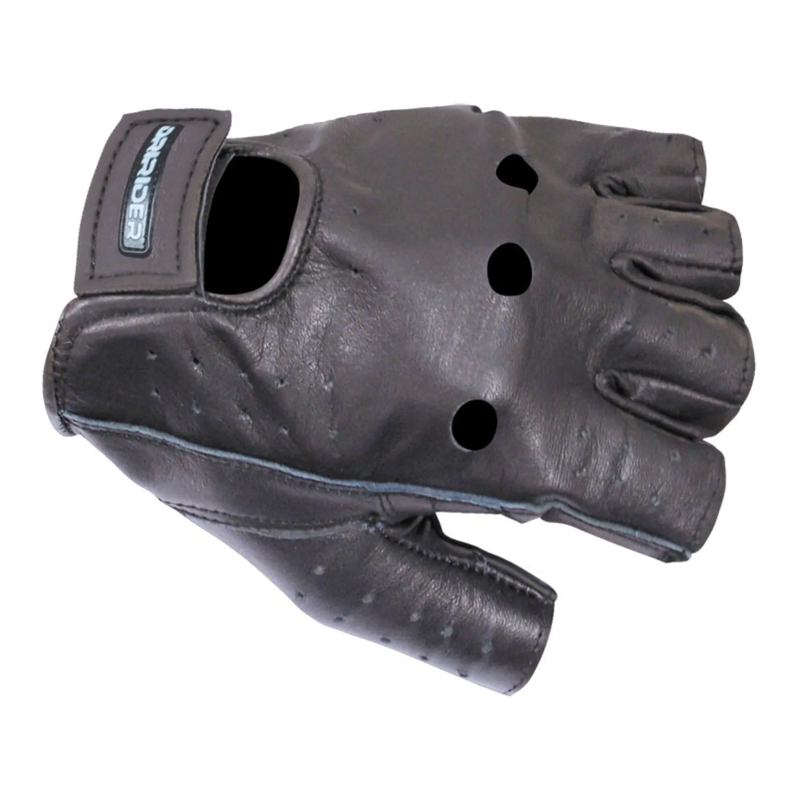 Dririder Fingerless Summer Cruiser Glove - Black