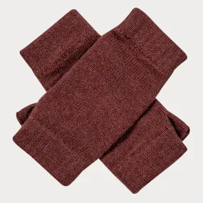 Dusty Terracotta Fingerless Cashmere Mittens