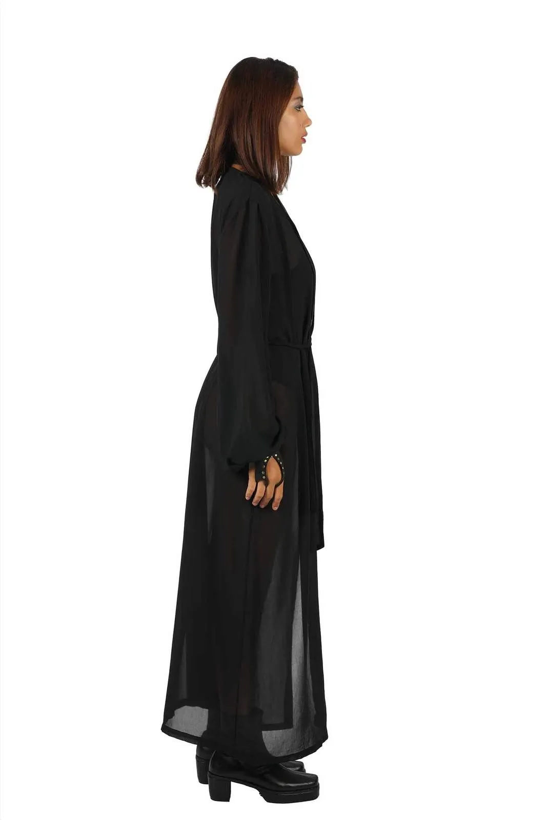 Eden Sheer Black Robe