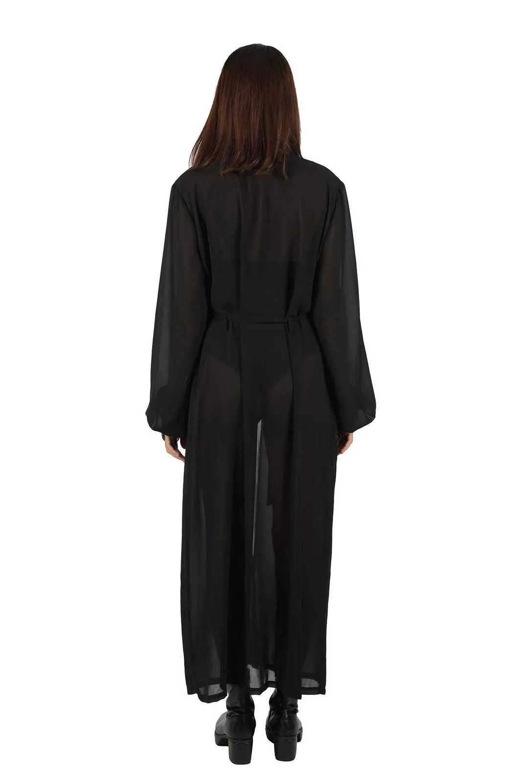 Eden Sheer Black Robe