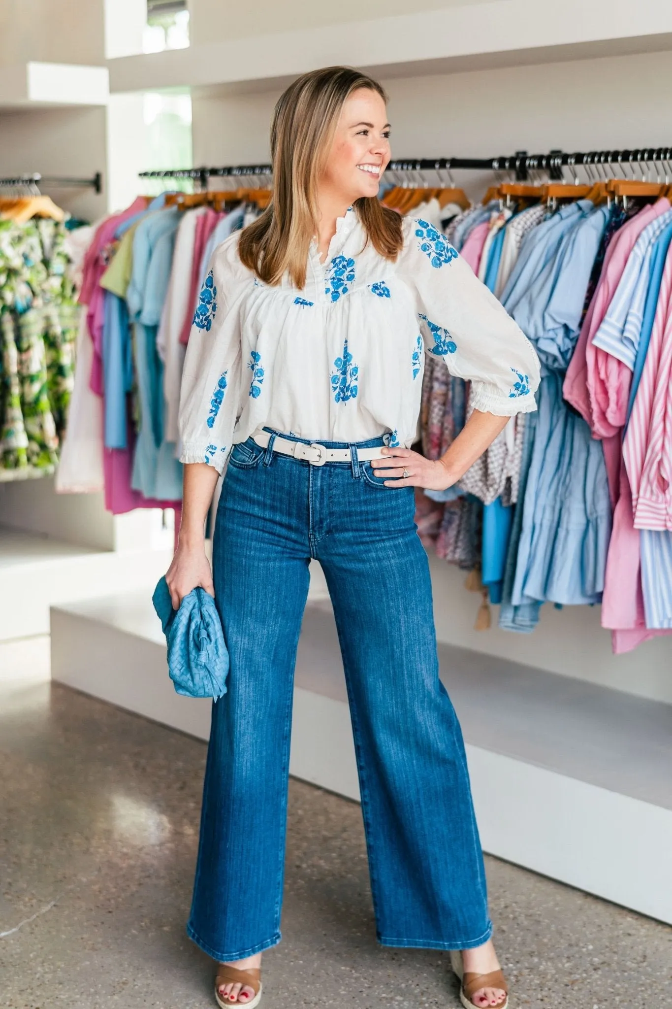 Floral Dahlia Top